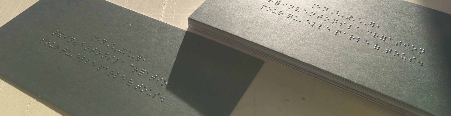 impression braille 
carte de voeux